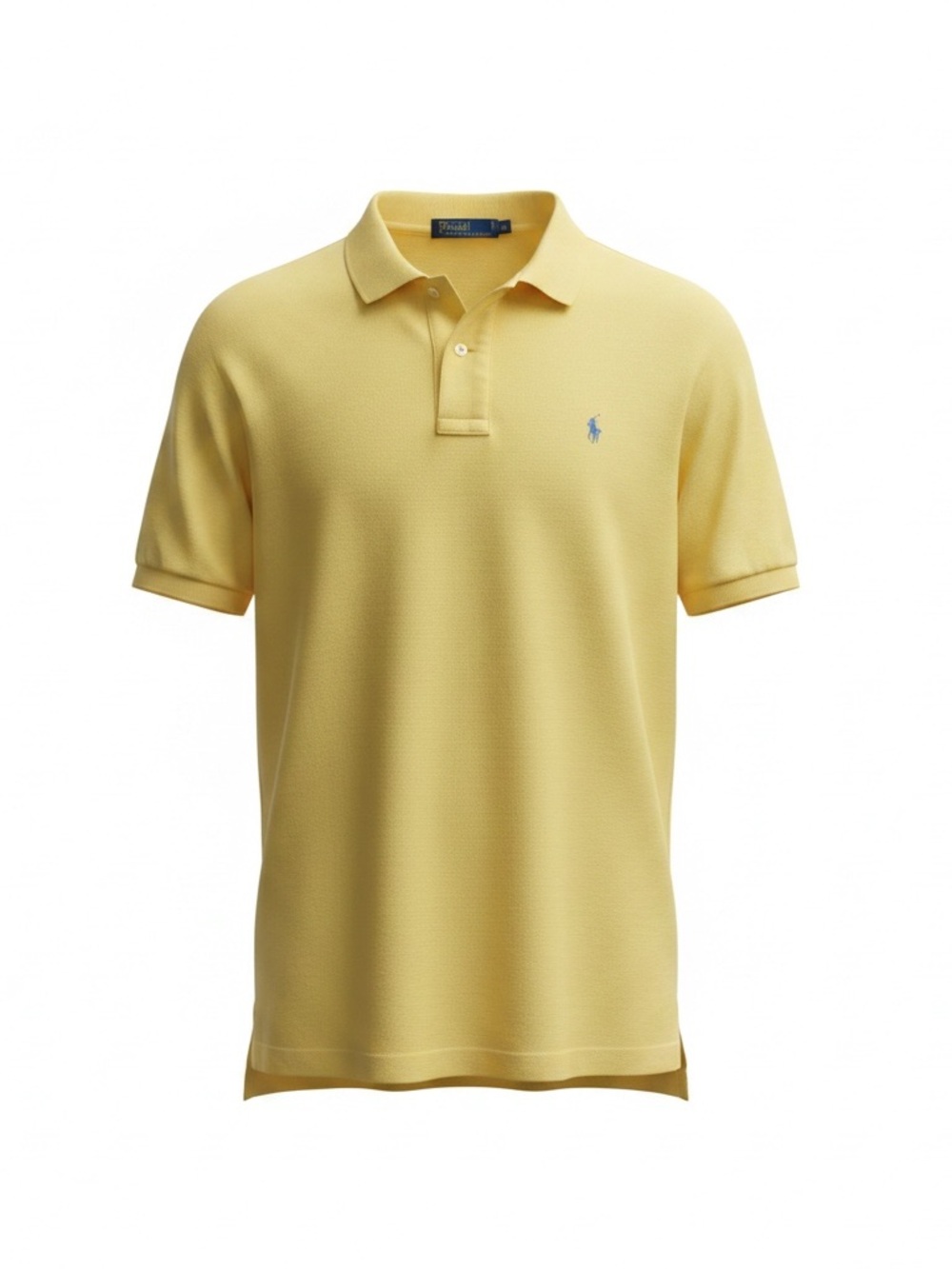 Ralph Lauren Vintage Blue Label  Classic Lt Yellow Polo Shirt Men’s XL